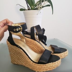 Coach Gracyn black wedges